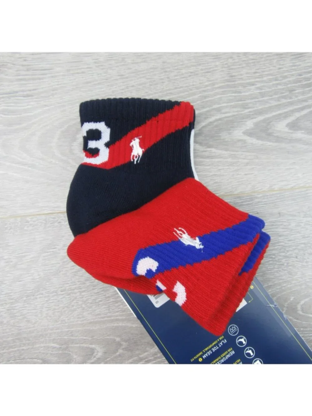 Polo Ralph Lauren Performance Half Cushion Socks Men's Size 6-12.5 (3 PAIRS) NEW